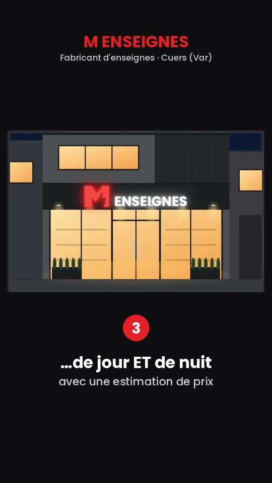 Vidéo : Votre enseigne allumée AVANT de la commander – simulateur gratuit M Enseignes